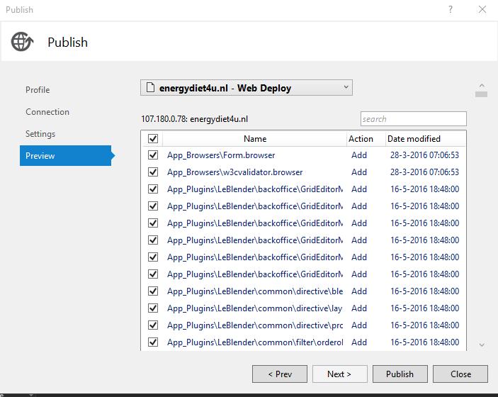 preview tab
