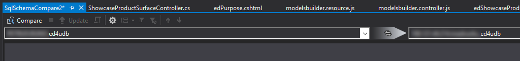 choose target database