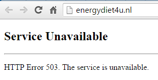 service unavailable
